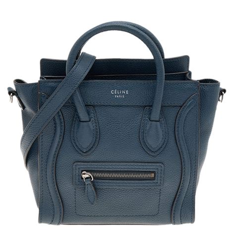 celine nano luggage tote used
